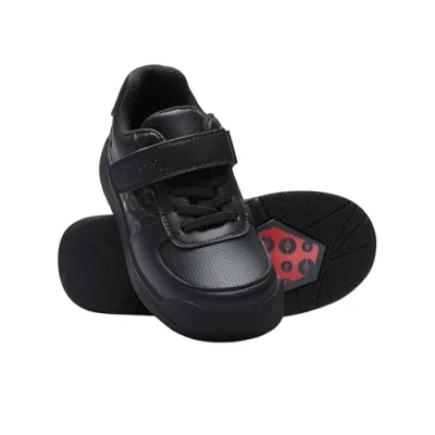 Image of Pokemon Shoes Boys School Pokeball Trainers Black 8