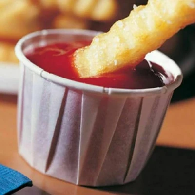 Image of HOT BARGAINS 250 x Paper Souffle Cups 2oz Disposable Waxed Ramekin, Sauce Pots lots