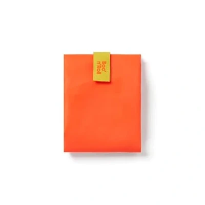 Image of Roll&#039;eat ® Reusable Sandwich Bag Container Eco Friendly Food and Washable Wrap Orange Color Boc&#039;n&#039;Roll Fluor
