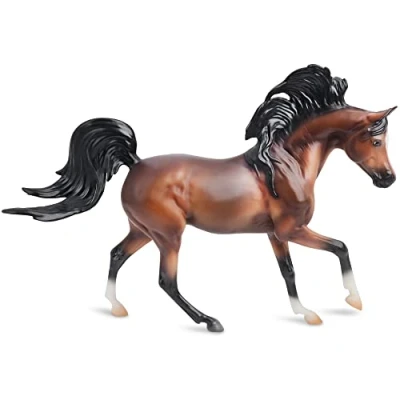 Image of Bandai Breyer Freedom Series Mahogany Bay Arabian Horse Model, 15cm 1:12 Scale Toy, Hand Painted Toys Collectable Figures As Gifts For Girls And Boys