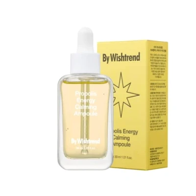 Image of BY WISHTREND Propolis Energy Calming ampoule 30ml 1.02 Fl Oz Prevent Blemishes, Hydration, Hyperpigmentation, Ideal for Sensitive, Troubled Skin, Light