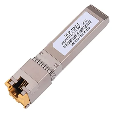 Image of High Speed 10GBase T SFP+ Copper RJ45 Module Up to 30m with CAT.6a/7, Transceiver Compatibility for Cisco SFP 10G S, Ubiquiti, Netgear, TP Link, Mikrotik, Unifi and More