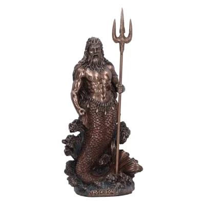 Image of Nemesis Now Poseidon Greek God of the Sea (Medium) 18cm, Resin, Cast in Finest Expertly Hand Painted