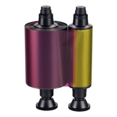 Image of Werpros R3011 YMCKO Ribbon Compatible for Evolis Pebble Dualys 3 Securion Card Printers, 200 Images