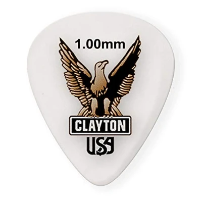 Image of Clayton Plectrum Acetal Polymer Packing 12pcs, 1.00mm Adler