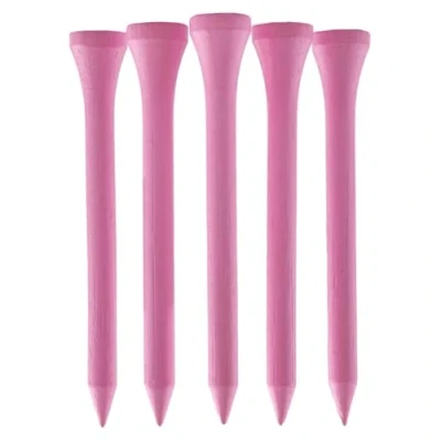 Image of TH Golf Bamboo Tees 70mm Pack of 50 &amp; 100 Multiple Colour Options Premium Eco Friendly Sustainable Durable (Pack 50, Light Pink)