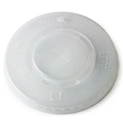 Image of Straw Slot Lids to fit 16oz and 22oz Paper Cups with a 90mm Rim Sleeve of 50 Plastic for