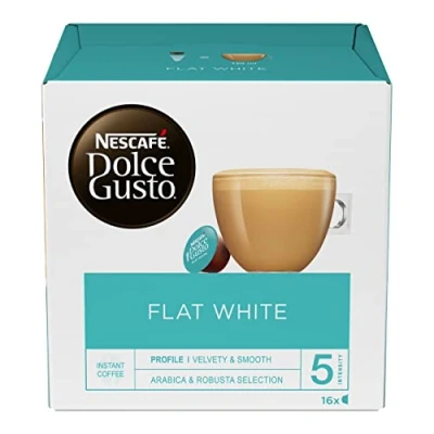 Image of Nescaf Dolce Gustto Flat White 16 Capsules