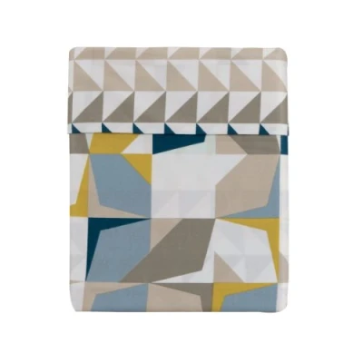 Image of Essix Home Collection Percale Fitted Sheet, 80 threads, midnight blue, 160 x 200 cm