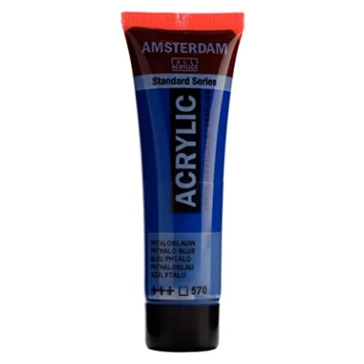 Image of Royal Talens Amsterdam Acrylic 20ml Phthalo Blue