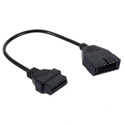 Image of OBD1 12 Pins to OBD2 16 Scanner Diagnostic Tool OBD II Adapter Cable Connector for G M