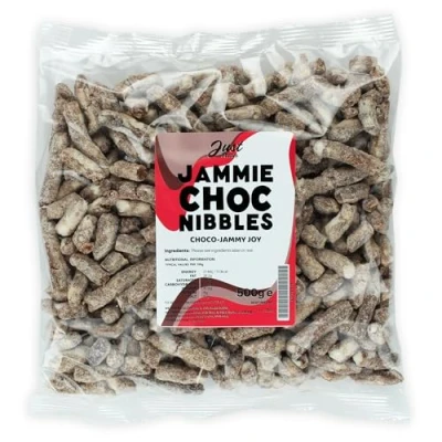 Image of Just Treats Jammie Choc Nibbles (500g Share Bag)