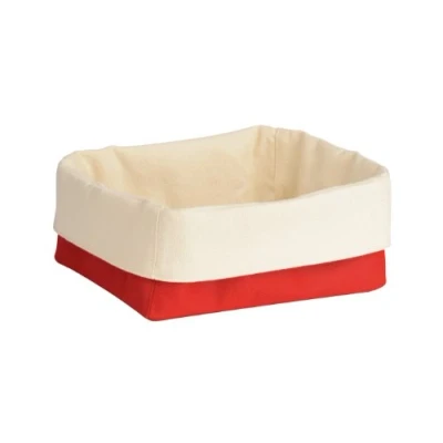 Image of Premier Housewares Bread Basket, 14 x 21 18 cm Red/Cream