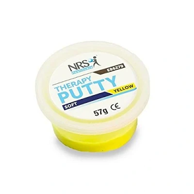 Image of NRS Healthcare Hand Exercise Putty, Tub of 57 g (2 oz) Soft/Yellow