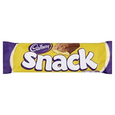 Image of Cadbury Snack Chocolate Covered Shortcake Biscuit 43 g (Pack of 36)
