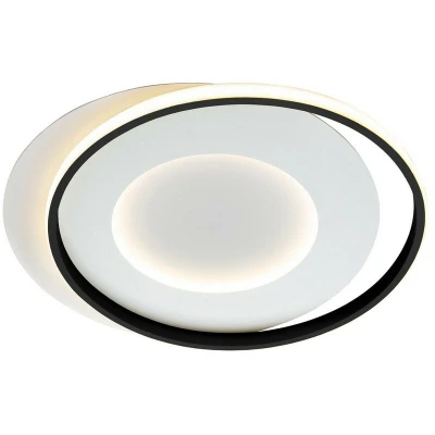 Image of Limbos Integrated Led Semi Flush Light White, Black 4000K 4400Lm