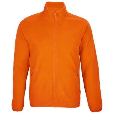 Image of SOLS Mens Factor Recycled Fleece Jacket (Orange) Size X Large