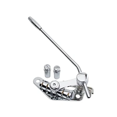 Image of Guyker Tune O Matic Style Electric Guitar Bridge Stop Bar Tailpiece Tremolo Compatible with LP SG Guitars TM85, Chrome