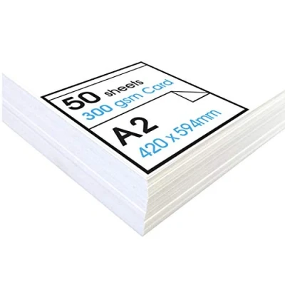 Image of Artway Studio A2 ‘High’ White Card Ideal for Presentation, Display, Mounting and Stock 300gsm (50 Sheets)