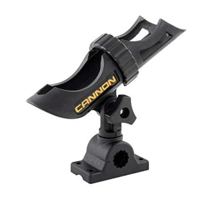 Image of Cannon 2450169 1 Three Position Adjustable Track Mounted Rod Holder, Black Composite