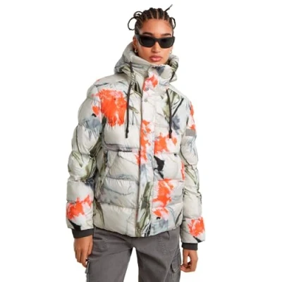 Image of G STAR Women&#039;s Whistler Short Buffer Jackets, Multicoloured (dk Talc Liquid Layers D25186 C441 G884), XS