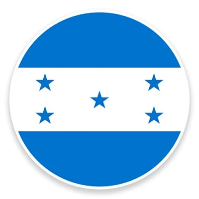 Image of 2 x 10cm Honduras Flag Map Vinyl Sticker Decal Laptop Luggage Travel Tag #9031 (10cm Wide High)