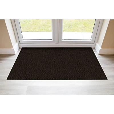 Image of eXtreme Door Mats for Indoor 1m x Heavy Duty Entrance Matting Hallways, Kitchen, &amp; Office Non Slip, Dirt Trapper, and Super Absorbent Barrier Mat Front Back Brown