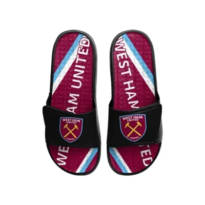 Image of FOCO West Ham United FC EPL Football Premier League Championship Mens Size 12/13 Pool Shower Sliders