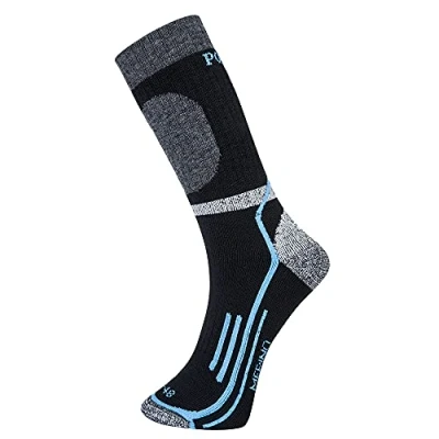 Image of Portwest Winter Merino Sock Black UK 6 9 EU 39 43