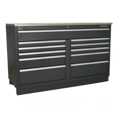 Image of Sealey Premier Modular Floor Cabinet 11 Drawer 1550mm Heavy Duty