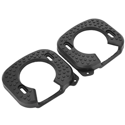 Image of Bike Shoe Cleats, Rubber Cycling Pedal Cleat Cover Bicycle Accessory with 4 Screws Fit for Speedplay Zero, Light Action Outdoor Activities