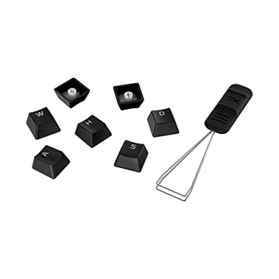 Image of HyperX PBT Keycaps Full Key Set, Double Shot Material, UK Layout, 105, Black