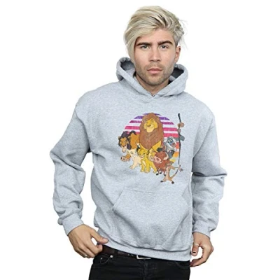 Image of Disney Men&#039;s The Lion King Pride Family Hoodie Sport Grey Large