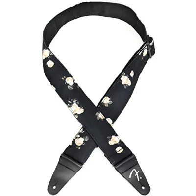 Image of Fender Floral Guitar Strap Black