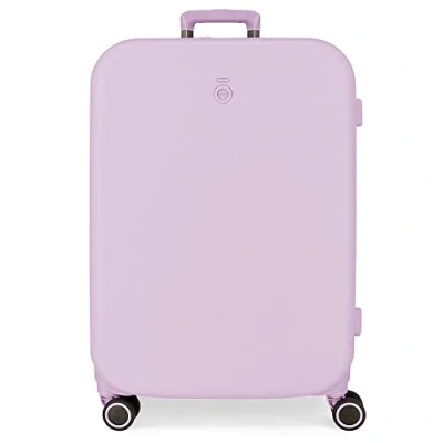 Image of Enso Annie Medium suitcase Purple 48x70x28 cm Rigid ABS Integrated TSA closure 79L 4.32 kg 4 Double wheels
