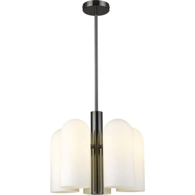 Image of Seoul 5 Light Pendant Ceiling Black, E27
