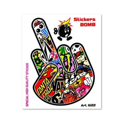 Image of Quattroerre Sticker Bomb Fuck, 10 x 12 cm