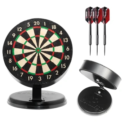 Image of Ruthless Mini Dart Board Set Miniature Desk Top Darts and for Home Office Includes a of Steel Tip (BX236)