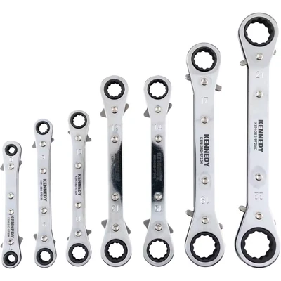 Image of Kennedy Metric Ratchet Spanner Set, 6 22mm, Set of 7