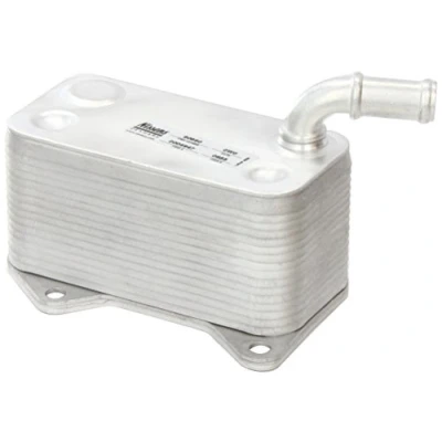 Image of 06D117021C oil Cooler NISSENS 90660 Water cooled without filter housing, gaskets/seals VOLKSWAGEN: Polo V Hatchback, Golf 6, 5
