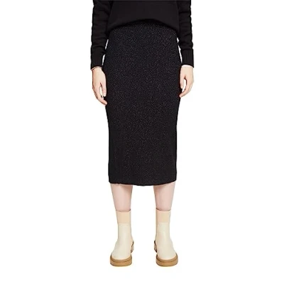 Image of ESPRIT Women&#039;s 112ee1d301 Skirt, 003/Black 3, M