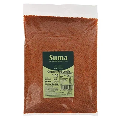 Image of Suma Wholefoods Organic Red Lentils, 1 kg