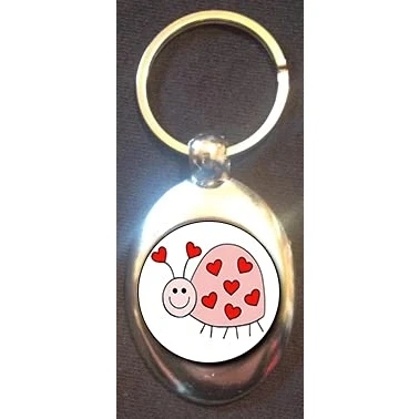 Image of DottsMusic Lovebug/Ladybird Cute Shopping Trolley Keyring Token (£1 Coin)
