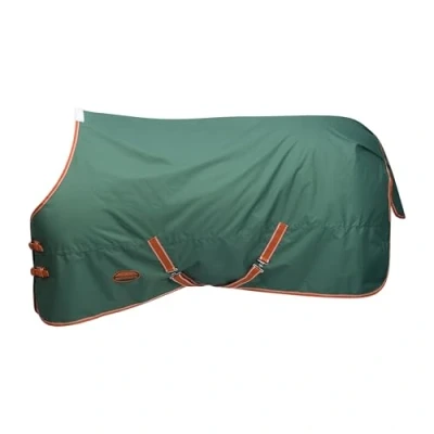 Image of WeatherBeeta ComFiTec Tyro Standard Neck Lite Plus Horse Rug, Green/Burnt Orange/White, 7&#039;3