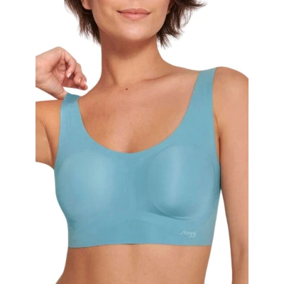 Image of Sloggi Womens ZERO Feel Top Blue Polyamide Size Small