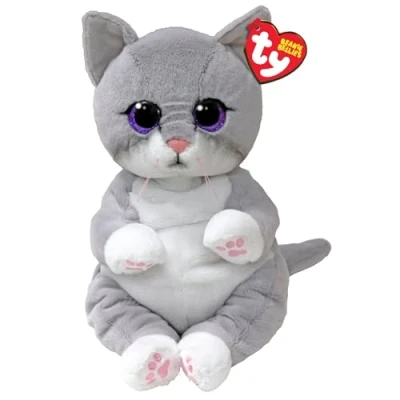 Image of TY Morgan Cat Beanie Bellies Medium 24cm Squishy Baby Soft Plush Toys Collectible Cuddly Stuffed Teddy