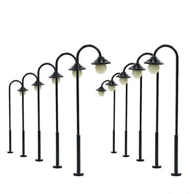 Image of LYM12 10 pcs Model Railway Led Lamppost Lamps Street Lgihts HO Scale 55mm 12V New