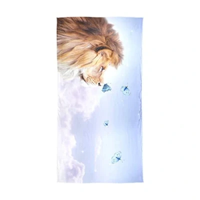 Image of YOUJUNER Women&#039;s Long Silk Scarf African Animal Lion Chiffon Scarves Shawls Stoles Wraps for Women Ladies