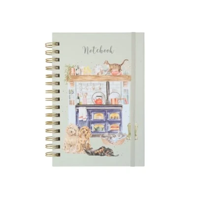 Image of Wrendale Designs &#039;The Country Kitchen&#039; Dog and Cat A5 Notebook