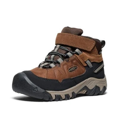 Image of Keen Targhee IV MID WP Unisex Hiking shoes for kids, Size: 11k, Brown Leather and textile